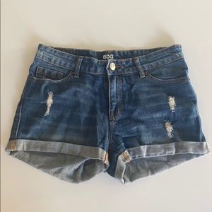 Urban Outfitters Alexa Mid-Waist Blue Jean Shorts